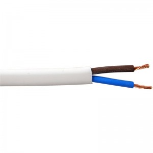 Cable manguera plana  2x2,5mm NEGRO- BLANCO